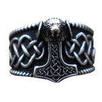 Viking hammer ring stål