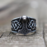 Viking hammer ring stål