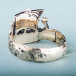 Vikingeskib ring bronze