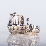 Vikingeskib ring bronze