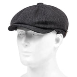 Vintage baret Sort / L (58-59 cm)