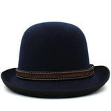 Vintage bowlerhat Mørkeblå