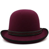 Vintage bowlerhat Mørkerød