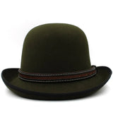 Vintage bowlerhat Mørkegrøn