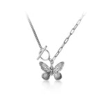 Vintage sommerfugle halskæde 1001 Smykker