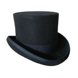 Vintage-stil Høj hat Mørkeblå / S (54-55 cm)