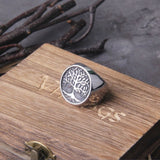 Yggdrasil viking ring stål